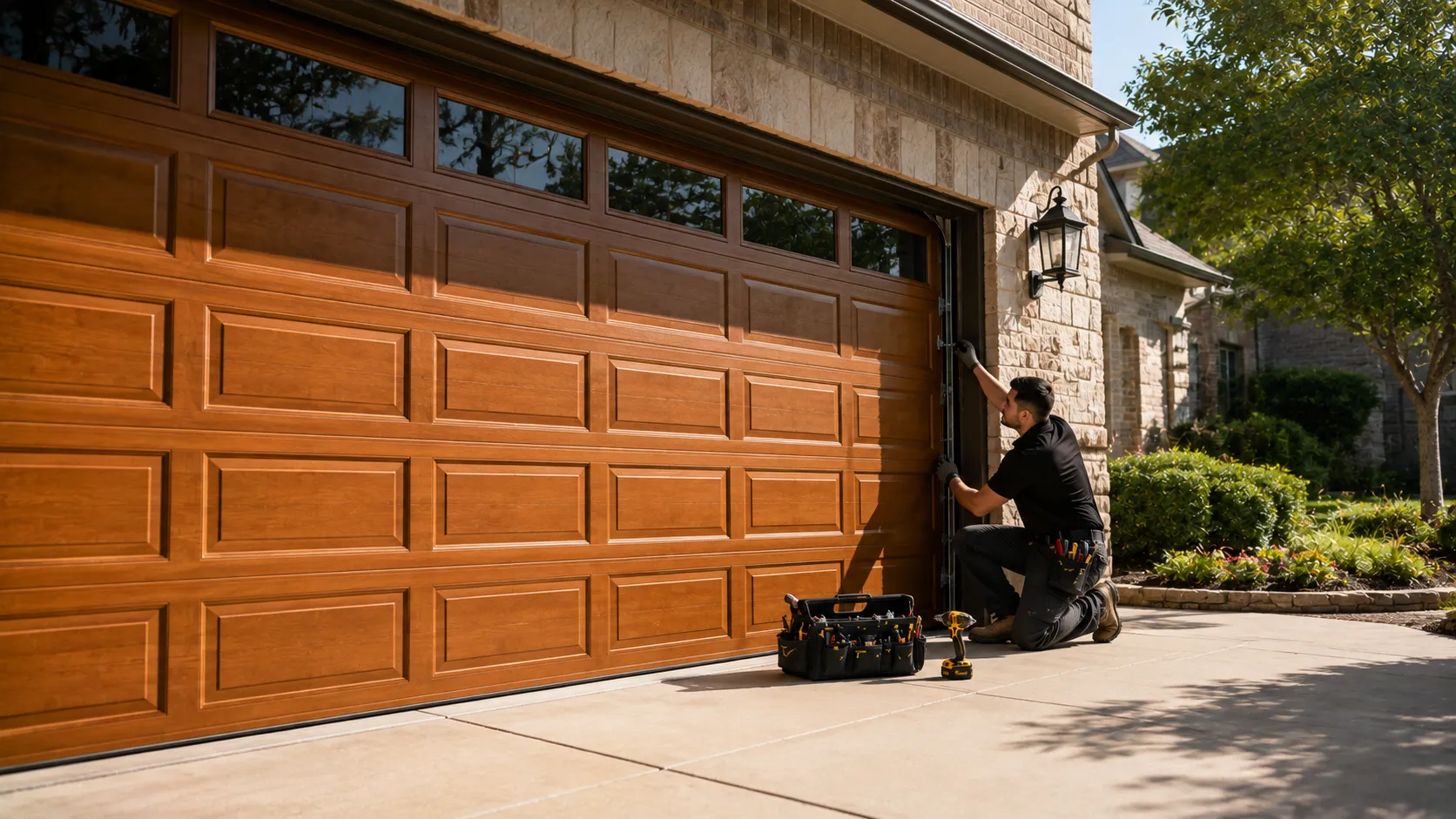 Garage door work on a home in Fremont
